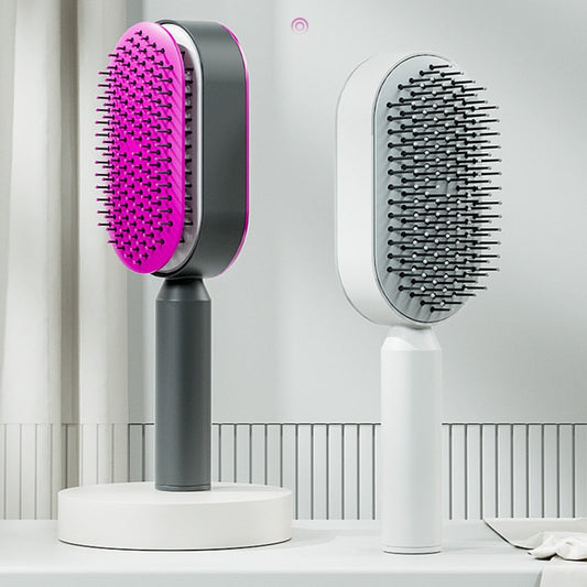 Self Cleaning Anti-Static Hair Brush - Aurora's Beauty Boutique