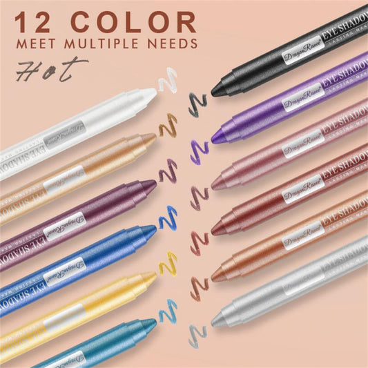 12 Colors Eyeshadow Pencil Set - Aurora's Beauty Boutique