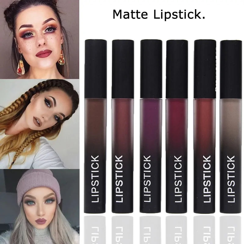 12 Colors Waterproof Matte Liquid Lipstick