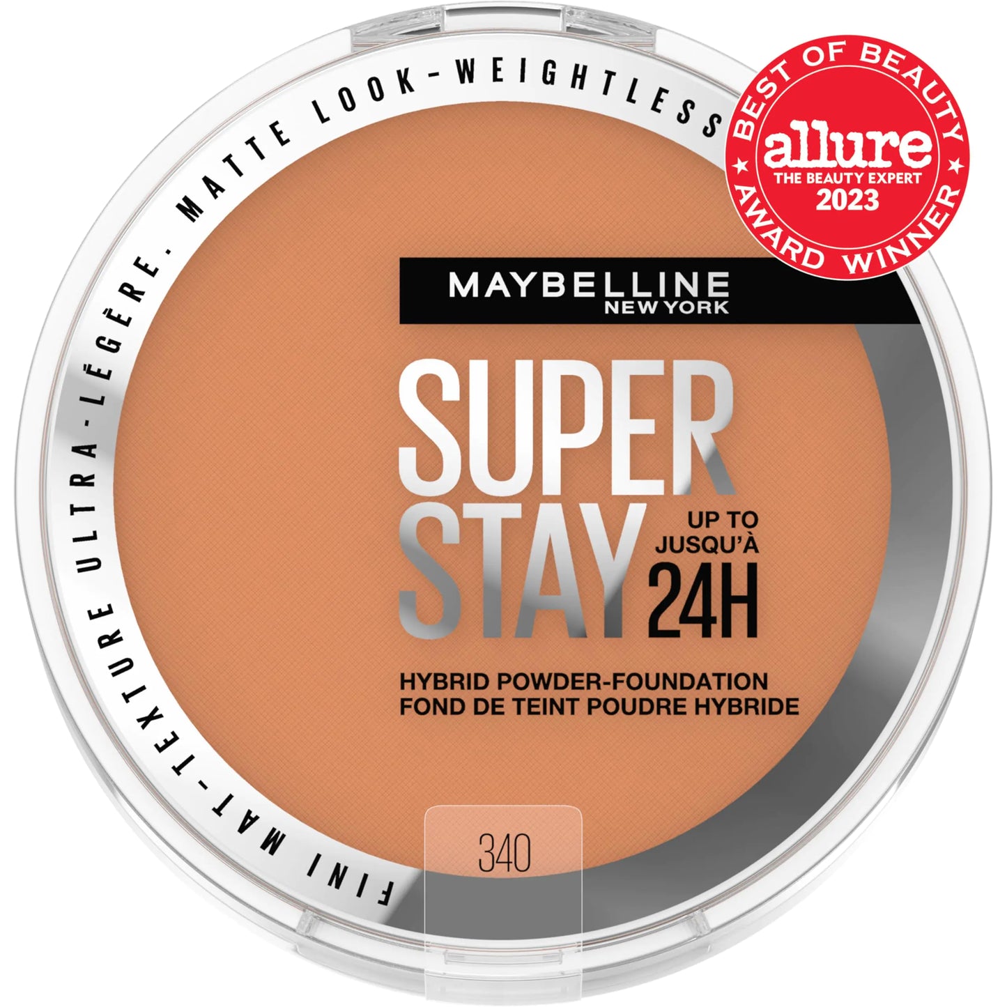 Maybelline Super Stay Up to 24HR Hybrid Powder-Foundation, Medium-to-Full Coverage Makeup, Matte Finish, 340, 1 Count SUPERSTAY POWDER 340 0.2 Ounce (Pack of 1)